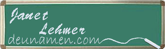 Janet Lehmer Visitenkarte